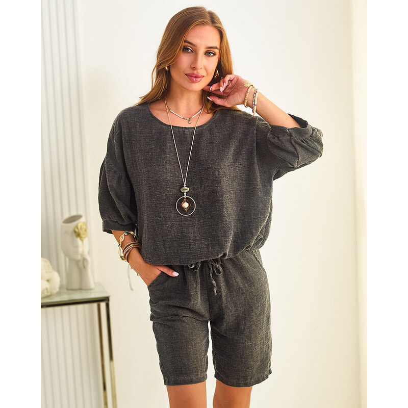Resti Cotton and linen summer womens set 108165595