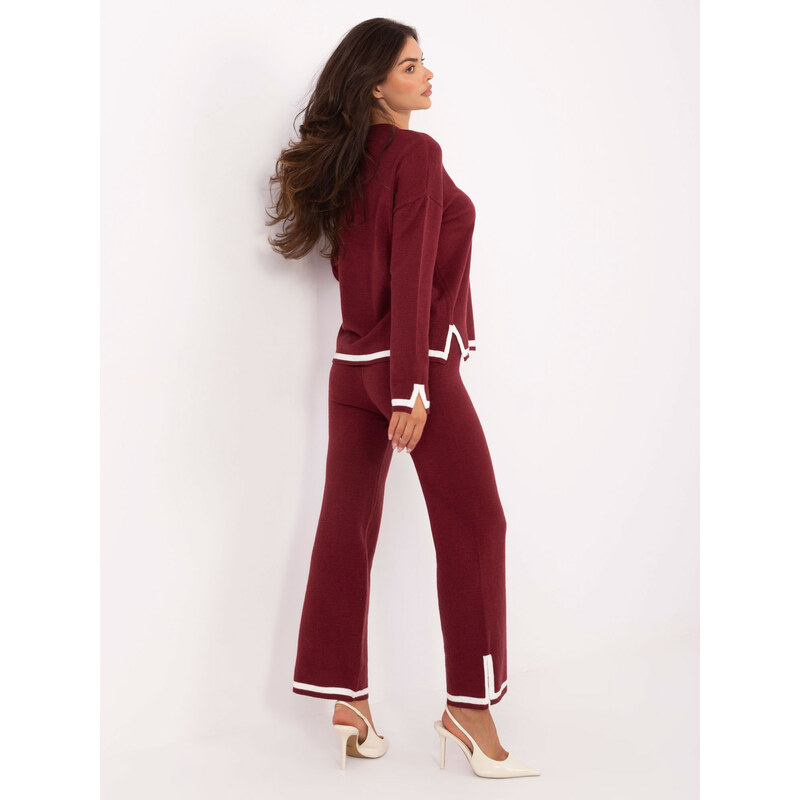 Italy Moda Set-IT-KMPL-99062.66-burgundy