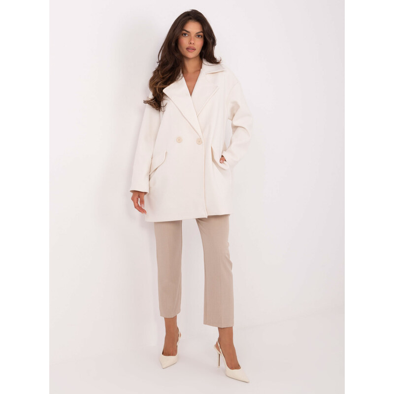 RUE PARIS Coat-IT-EN-A9582.86-ecru