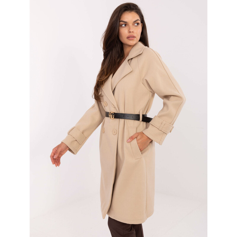 RUE PARIS Coat-IT-PL-FL5712.84-beige