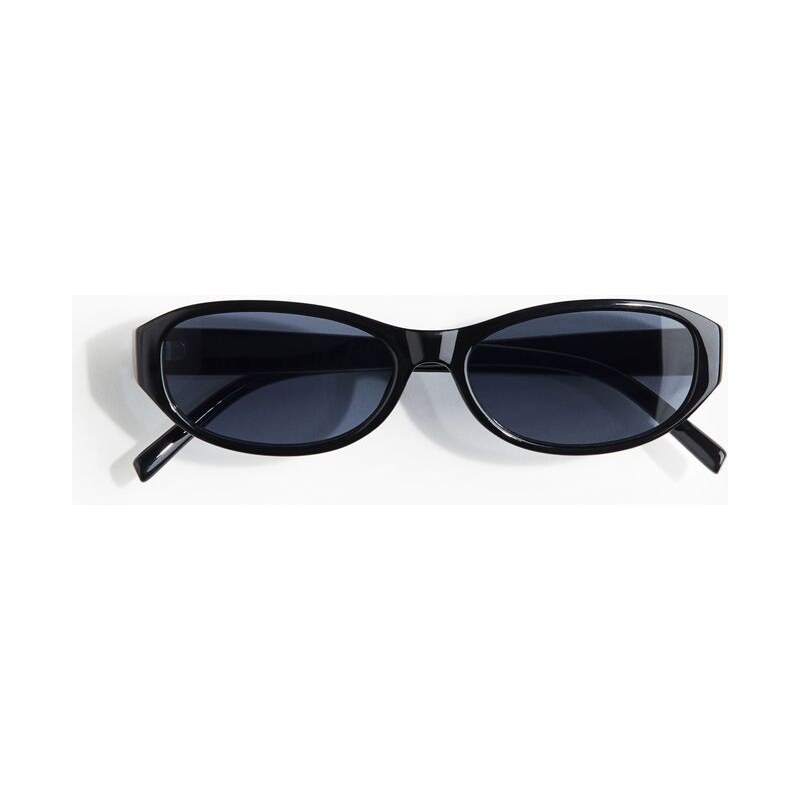 H&M - Oválné sluneční brýle - černá 108162022