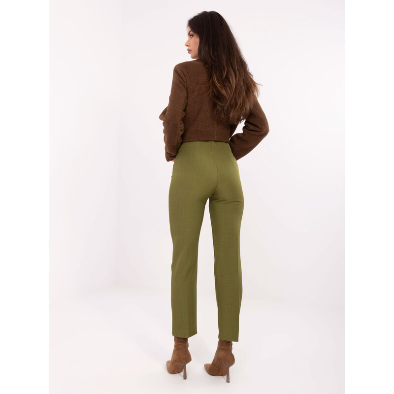 RUE PARIS Trousers-IT-SP-FL9069.00-olive 108164973