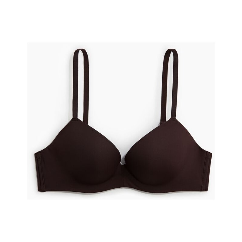 H&M - Push-upka z mikrovlákna - hnědá 108163304