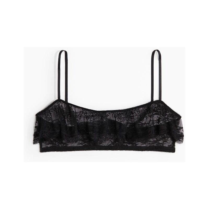 H&M - Měkká krajková podprsenka - Black