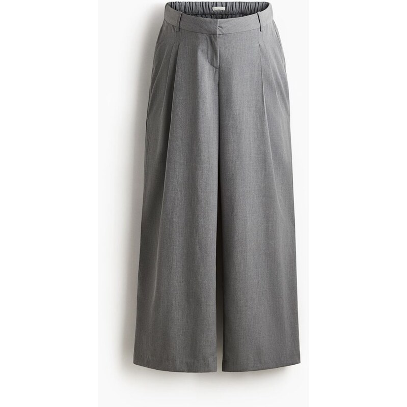 H&M - MAMA Kalhoty Before & After - Šedá