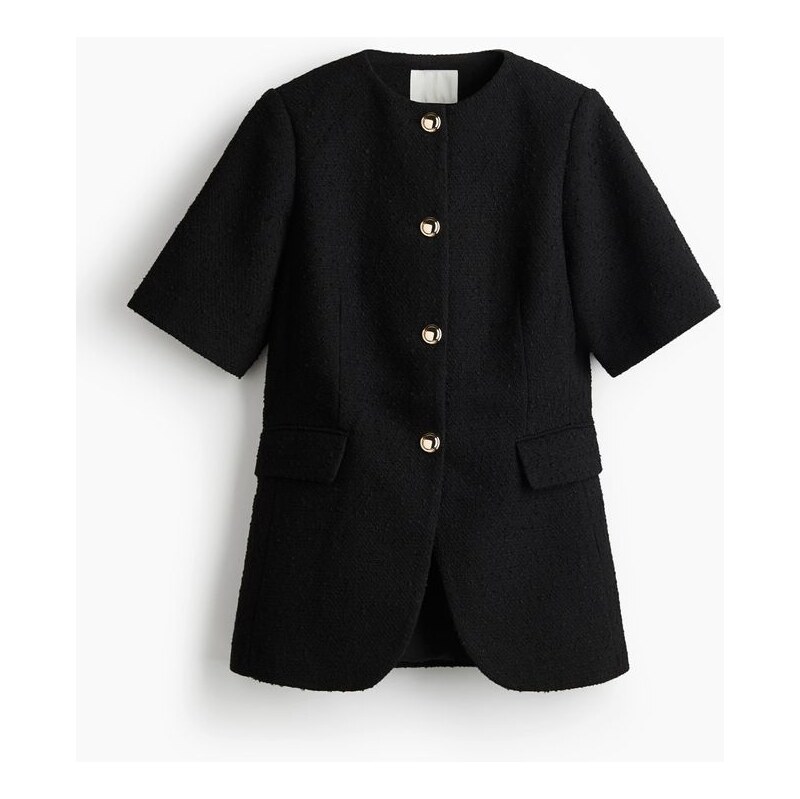 H&M - Sako z buklé - černá 108163447