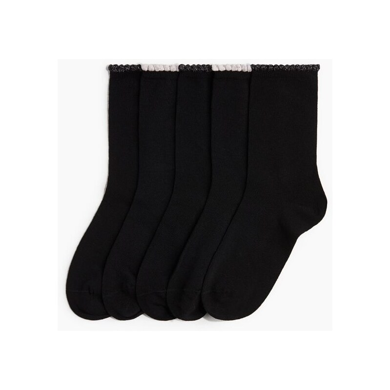 H&M - Ponožky 5 párů - černá 108163538