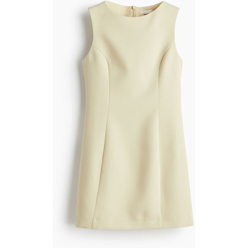 H&M - Přiléhavé šaty - Bledě Žlutá