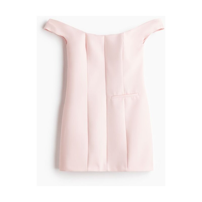 H&M - Šaty odhalující ramena - Světle Růžová