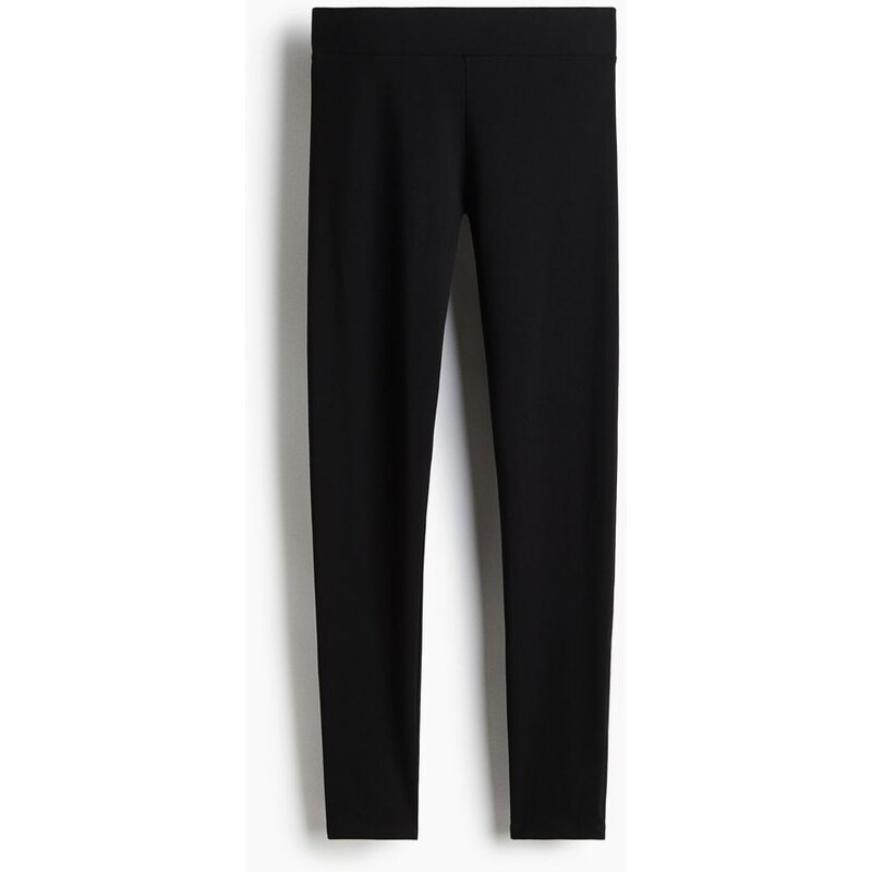 H&M - Bavlněné legíny - Černá