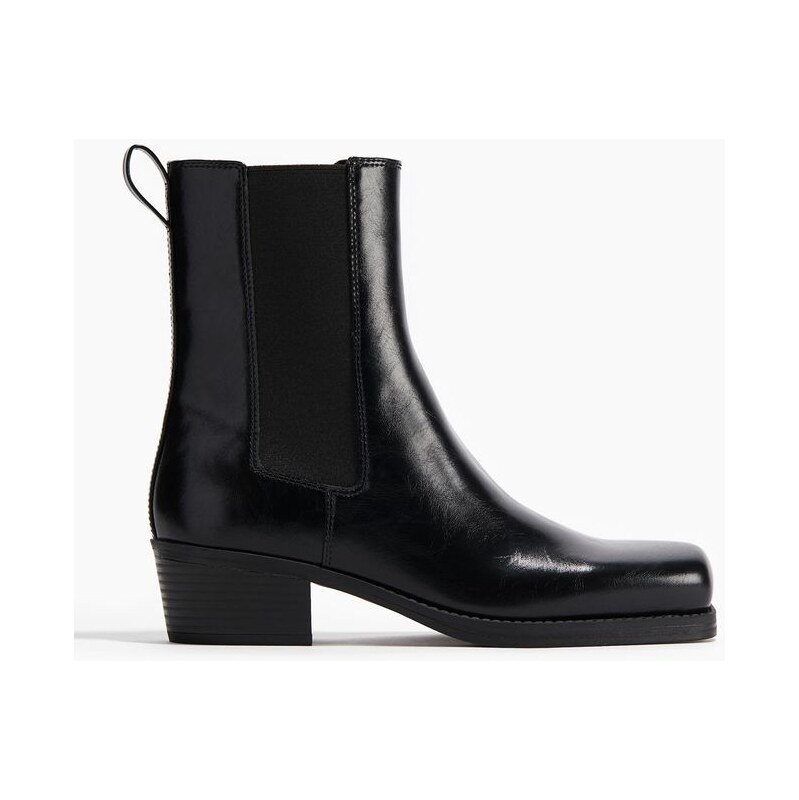 H&M - Vysoké boty chelseas hranatou špičkou - Černá