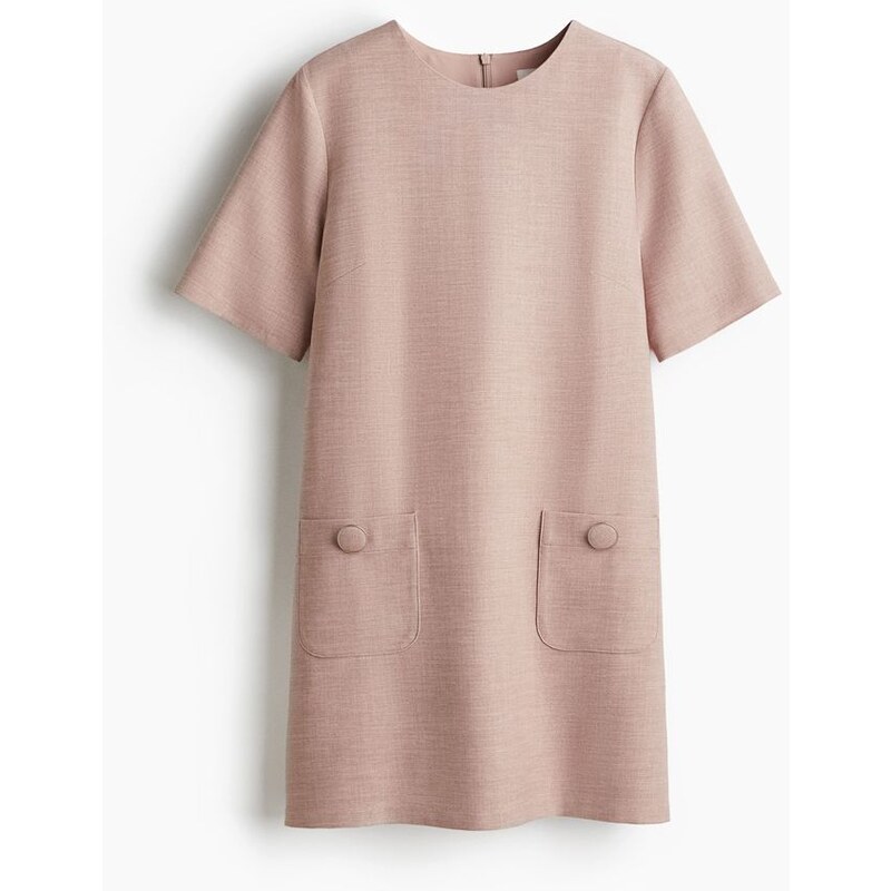 H&M - Šatys předními kapsami - Tlumená Růžová