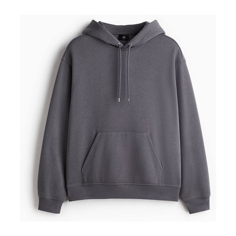 H&M - Mikinas kapucí Loose Fit - Tmavě Šedá
