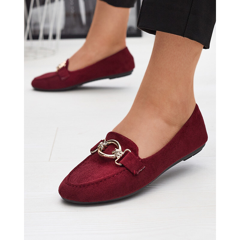 Resti Eco-suede burgundy moccasins Brussi - Footwear 108164985