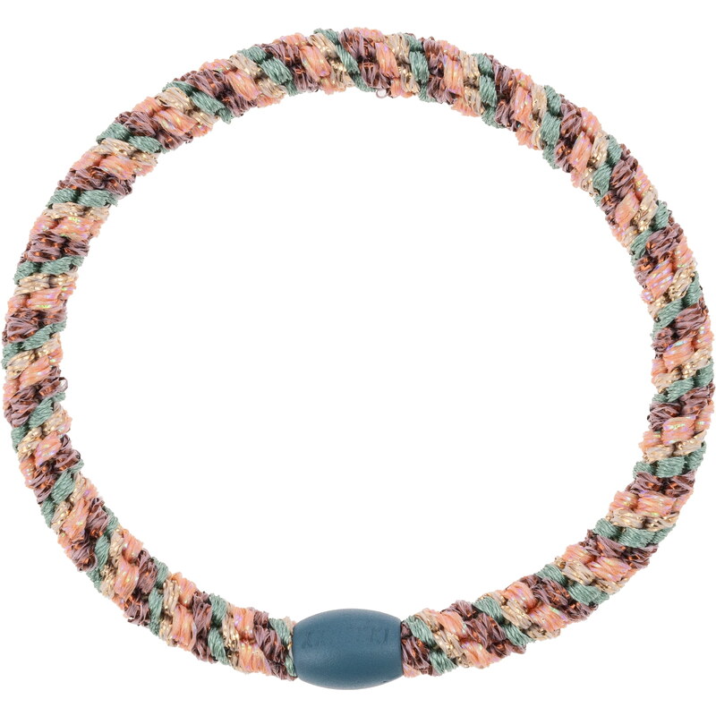 Gumička do vlasů Kknekki Slim Mix Plum Faded Green Glitter