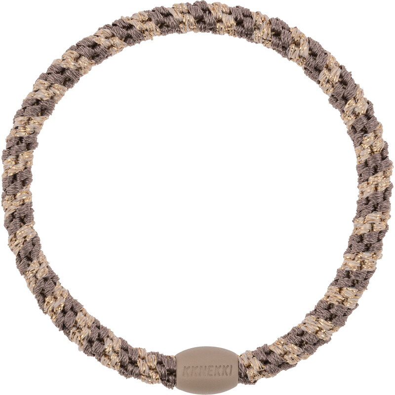 Gumička do vlasů Kknekki Slim Mole-Beige Glitter
