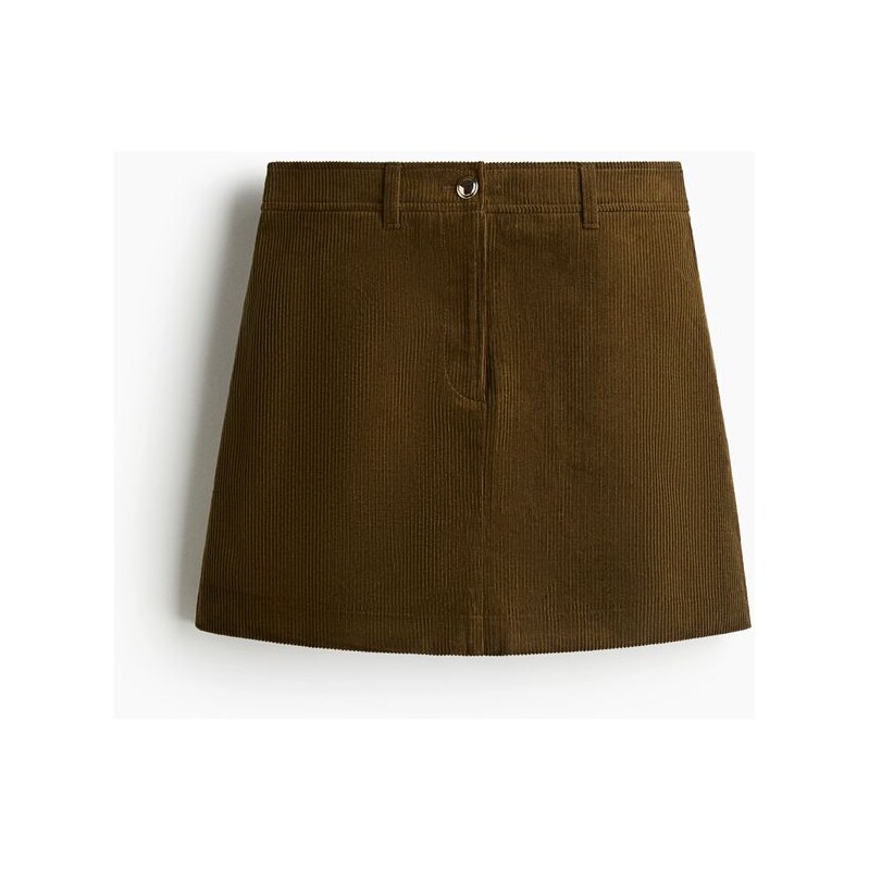H&M - Minisukně - Khaki Zelená