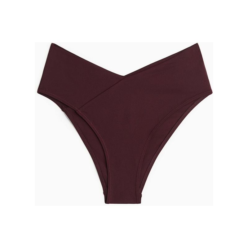 H&M - Bikinové kalhotky Cheeky High Rise - červená 108136949