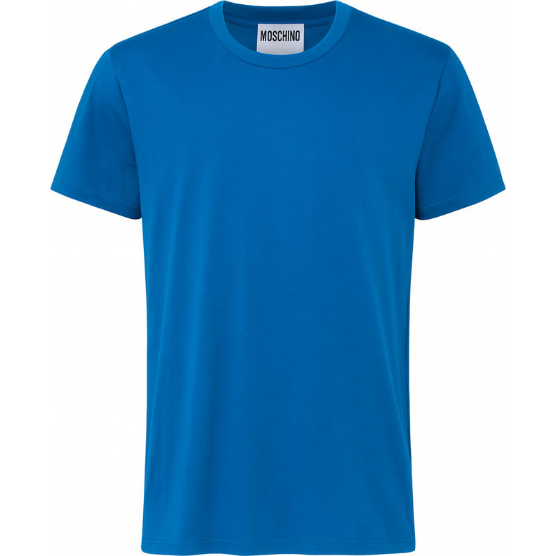 MOSCHINO COUTURE Back Logo Blue tričko