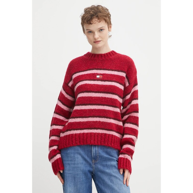 Tommy Jeans Svetr s příměsí vlny z alpaky Tommy Jeans