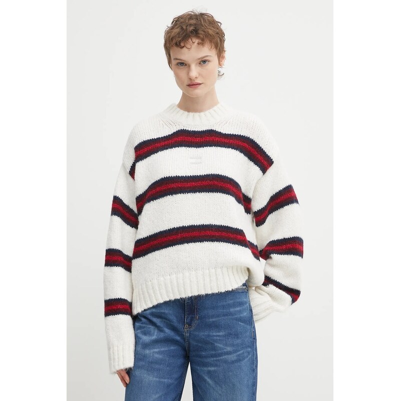 Tommy Jeans Svetr s příměsí vlny z alpaky Tommy Jeans