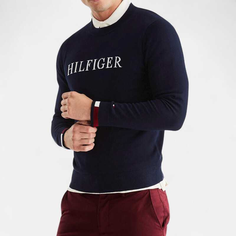 Modrý svetr Tommy Hilfiger M56334