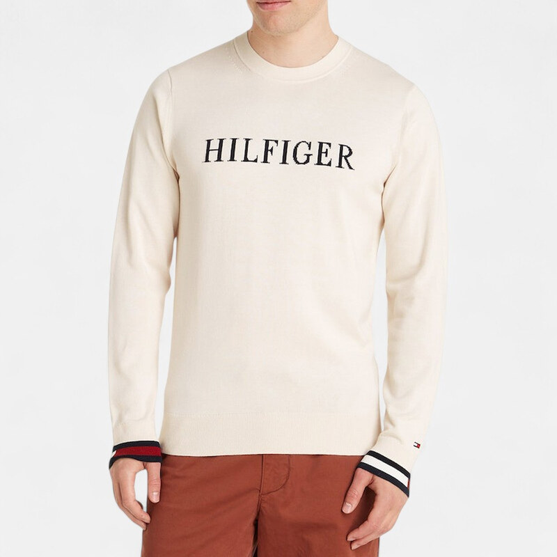 Krémový svetr Tommy Hilfiger M56335