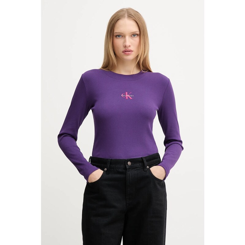 Tričko s dlouhým rukávem Calvin Klein Jeans