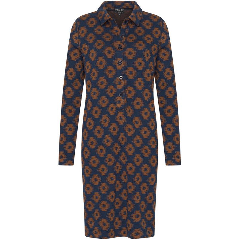 Zilch 52CVP40.123 Dámské šaty 001382 - Ikat Navy mix barev 108169744