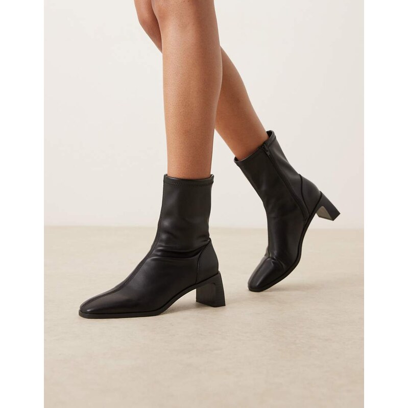 ASOS DESIGN Rush ankle boots with set back heel in black 115512278