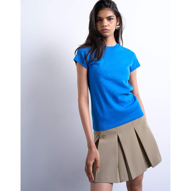 Topshop everyday tee in cobalt blue