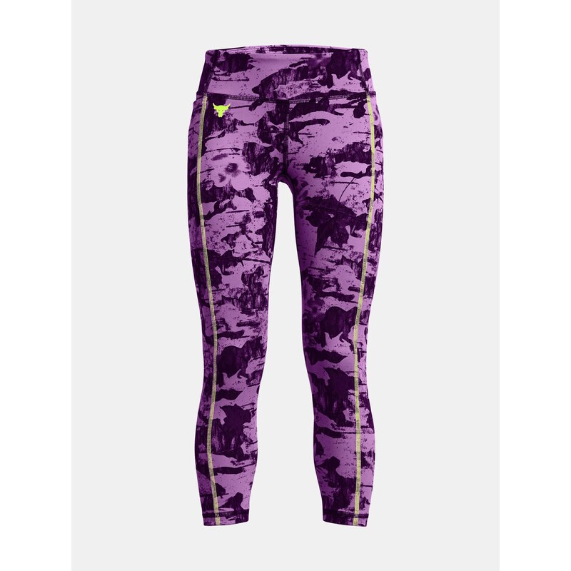 Fialové holčičí sportovní legíny Under Armour Pjt Rck Girls