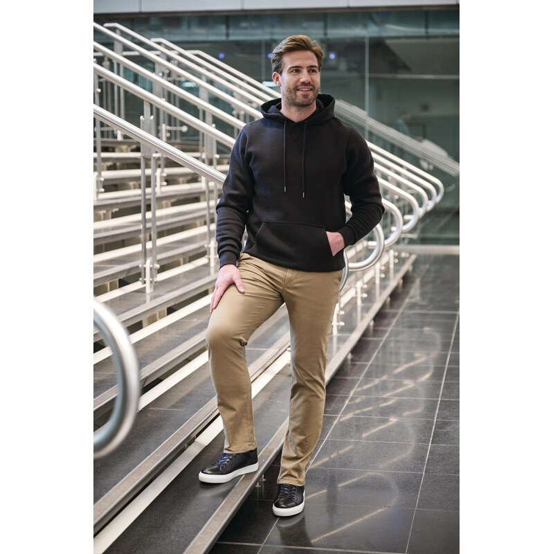 Pánské elastické Chino Leo Slim fit Brook Taverner - Nezakončená