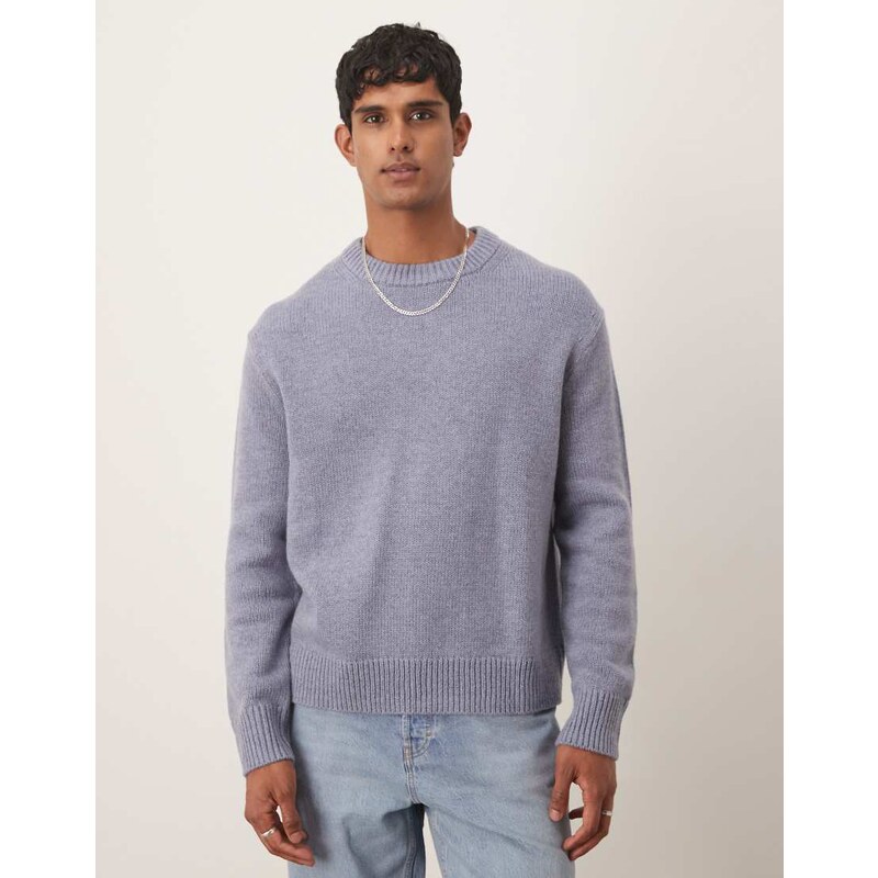 ARKET wool blend oversized jumper in washed blue