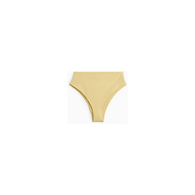 H&M - Bikinové kalhotky Cheekys vysokým pasem - Světle Žlutá