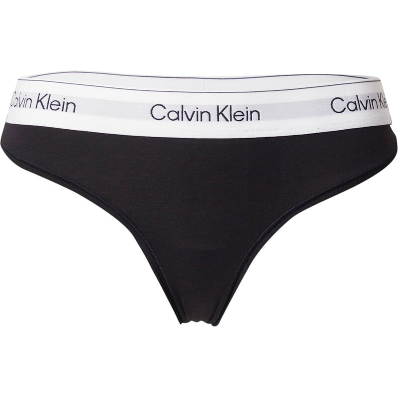 Calvin Klein Underwear Tanga světle šedá / černá / bílá