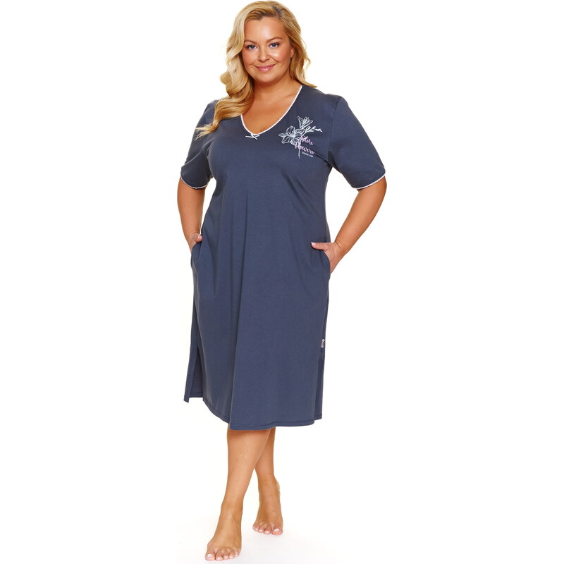 Noční košile DOCTOR NAP TB.7263 GRAPHITE