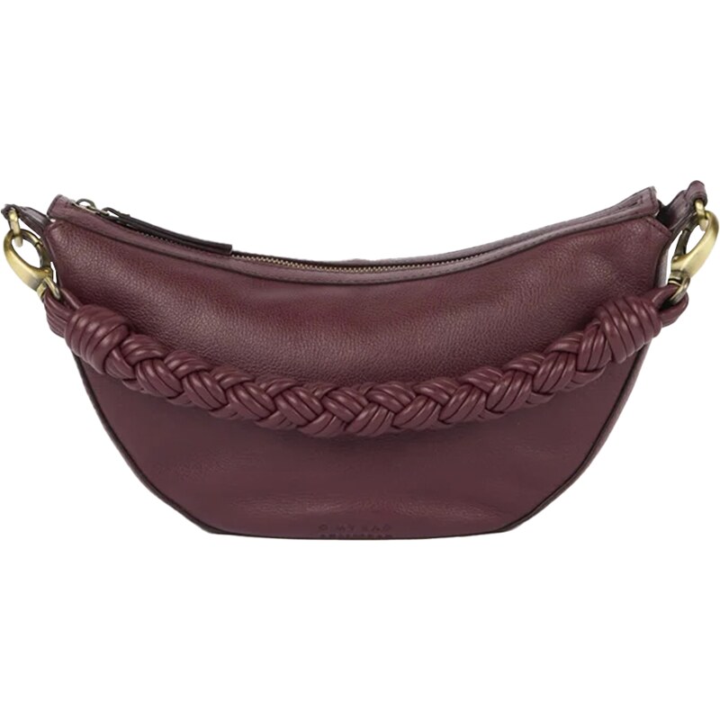O my bag Kabelka Leo Dark Cherry se dvěma popruhy