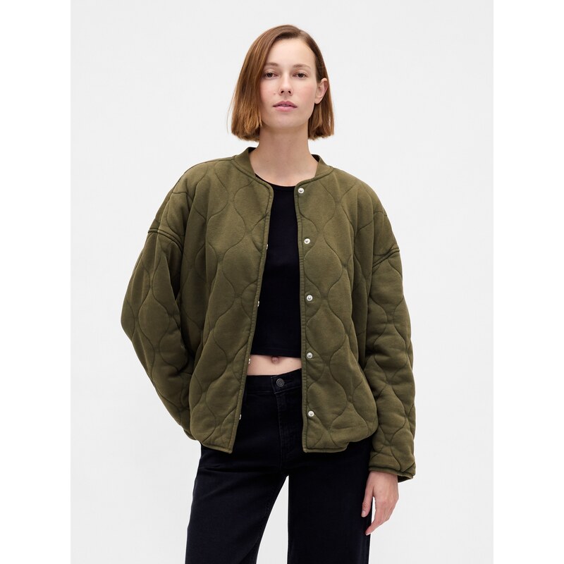 GAP Oversize prošívaná lehká bunda VintageSoft - Dámské