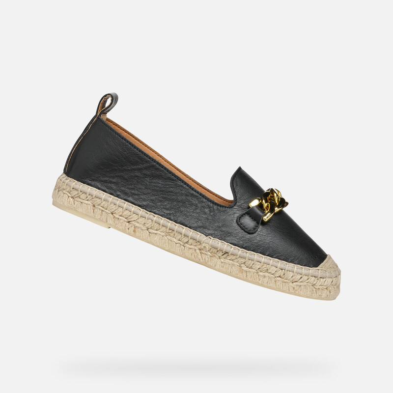 Černé dámské slip on Geox Lampedusa - Dámské