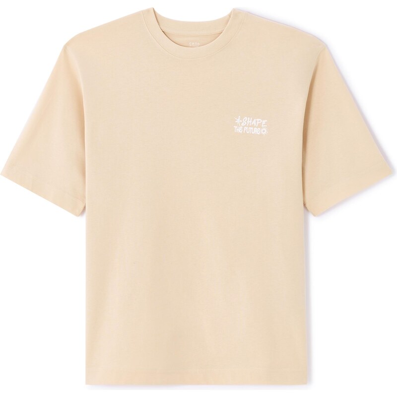 Celio Tričko Mexgrafi oversize - Pánské