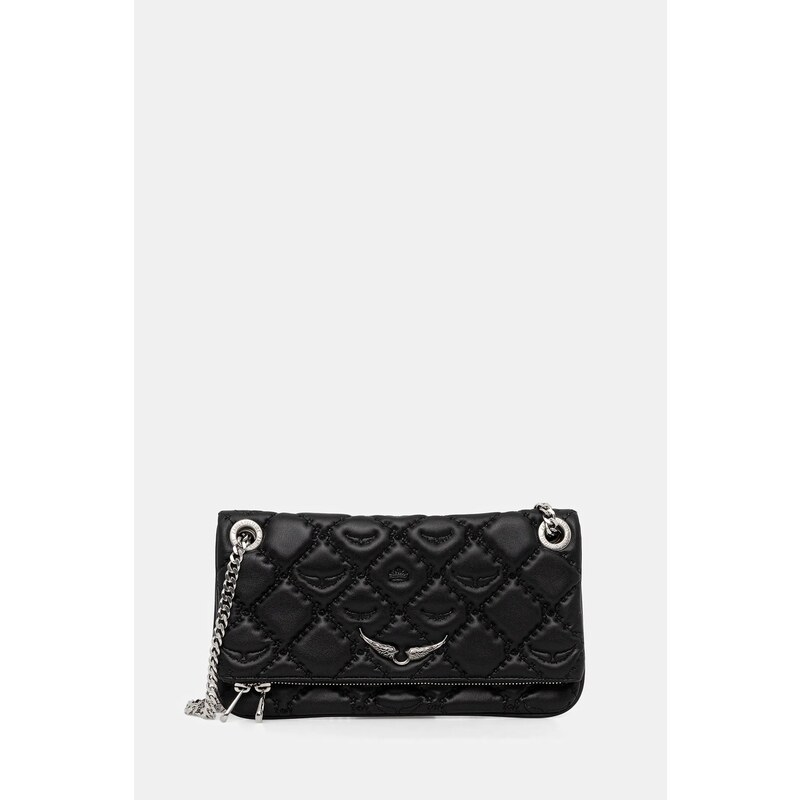 Kožená kabelka ZADIG&VOLTAIRE ROCK II QUILTED MONOGRAM 108182060