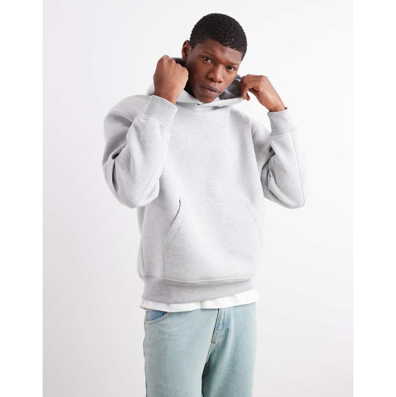 ASOS DESIGN heavyweight relaxed hoodie in scuba-style fabric in