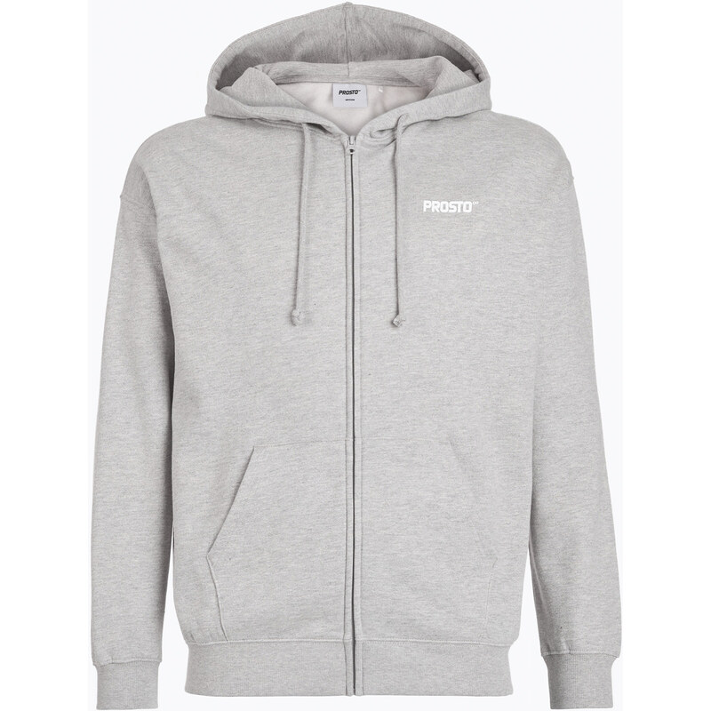 Pánská mikina PROSTO Hoodie Logo Zip gray