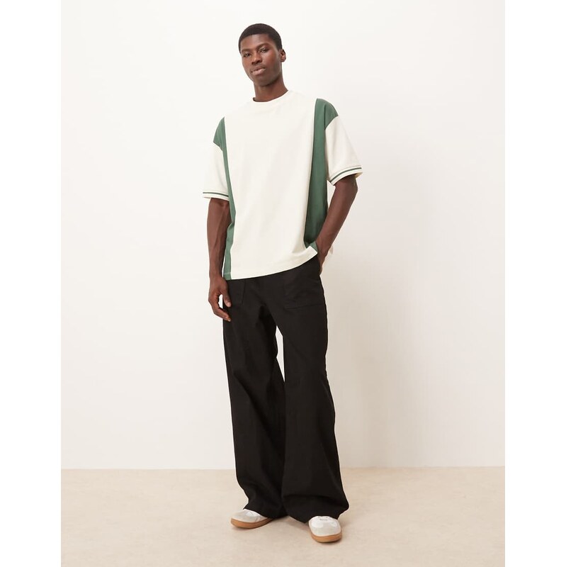 ASOS DESIGN loose lightweight jeans in washed black
