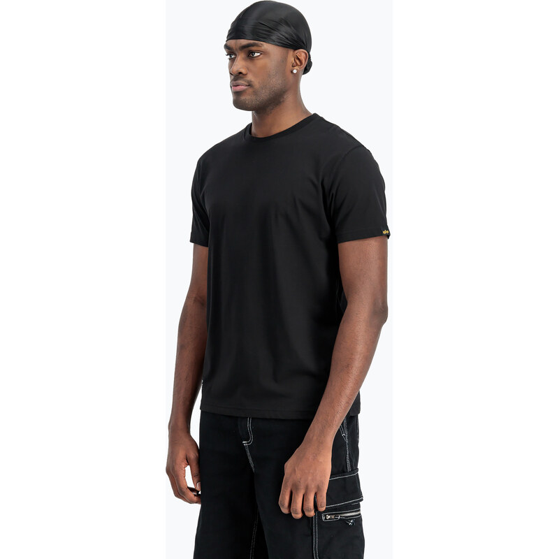 Pánské polo tričko Alpha Industries Label T Back Print black
