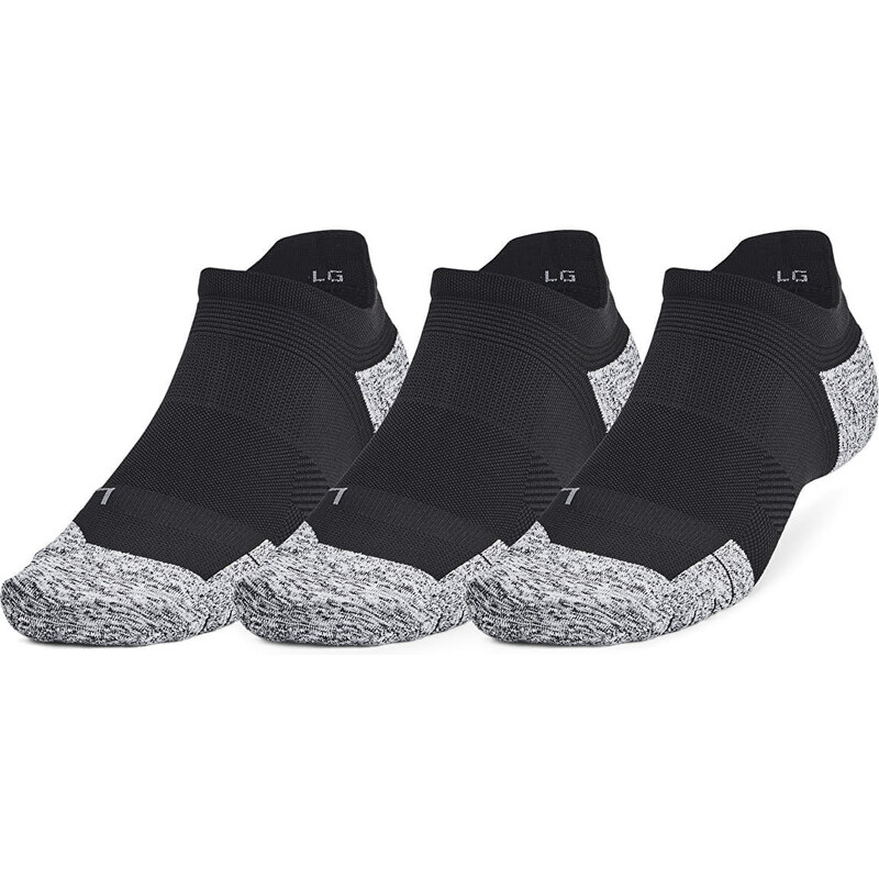Ponožky Under Armour Ad Run Cushion 3-Pack Ns Black XL