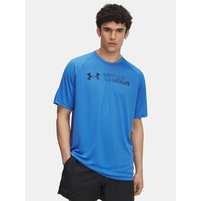 Pánské tričko Under Armour UA Tech Reflective SS-BLU - Pánské