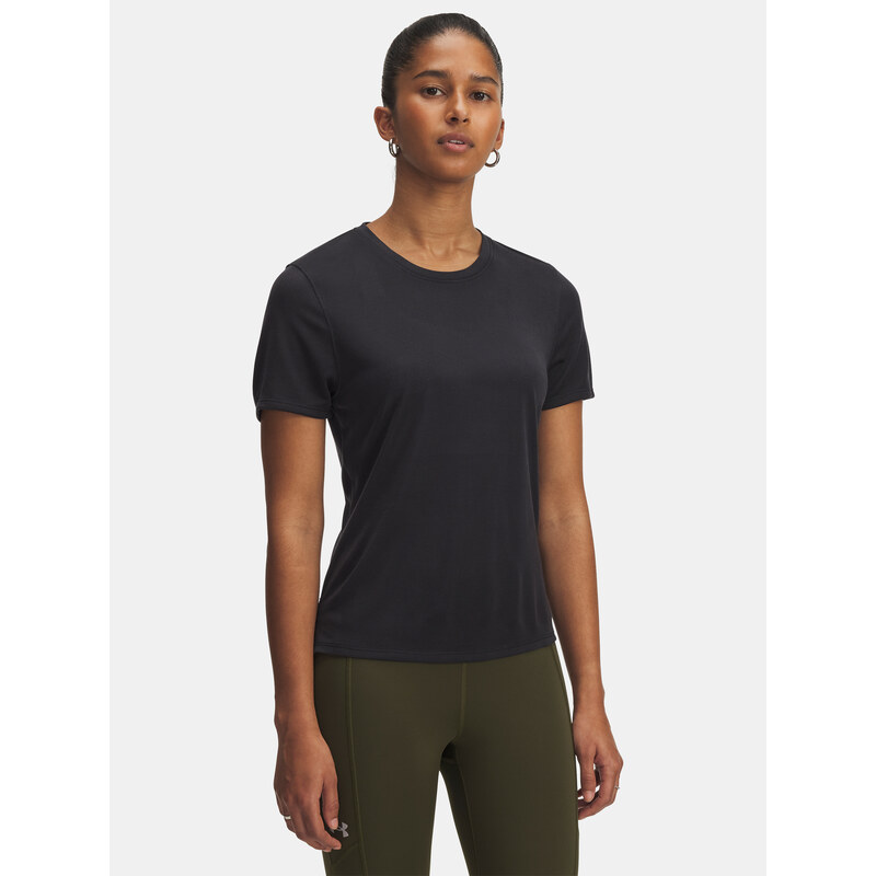 Dámské tričko Under Armour UA Launch Jacquard SS-BLK - Dámské