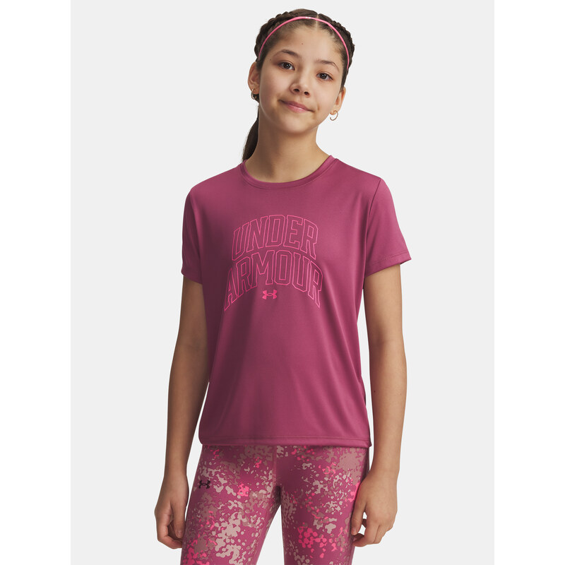 Dívčí tričko Under Armour Tech Varsity Graphic SS-RED - Holky